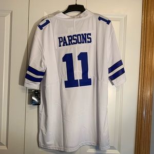 Micah Parson XL White Dallas Cowboys Jersey